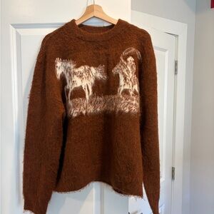 Brown Crew Neck Sweater